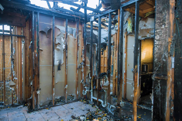 Professional Emergency Fire Cleanup technician working in Wentworth, NC